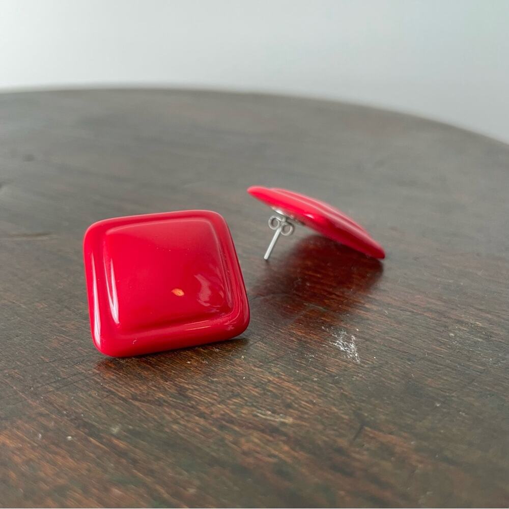 Vintage Red Earrings